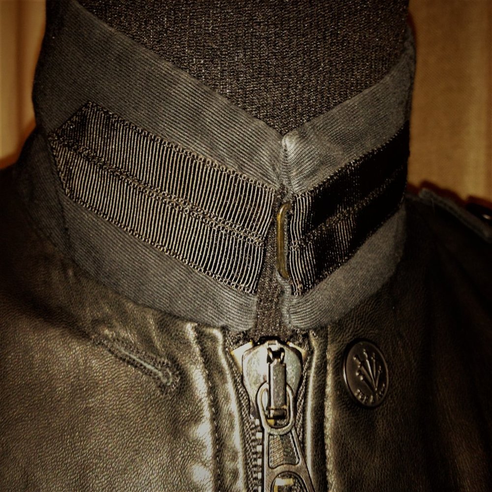 Rag & Bones Leather Mixed Media Military Jacket - Picture 6 of 12